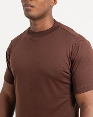 CAMISETA PIMA - GOLA ROLÊ - MARROM - imagem 2